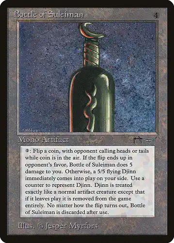 Bottle of Suleiman - arn Spoiler