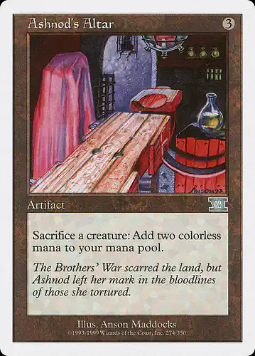 Ashnod's Altar - 6ed Spoiler