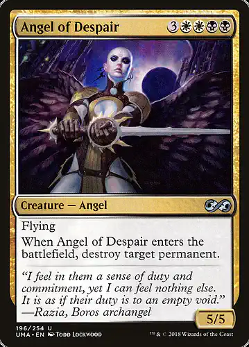 Angel of Despair - uma Spoiler