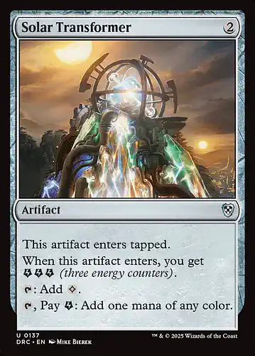 Solar Transformer - drc Spoiler