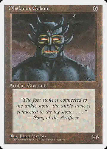 Obsianus Golem - 4ed Spoiler