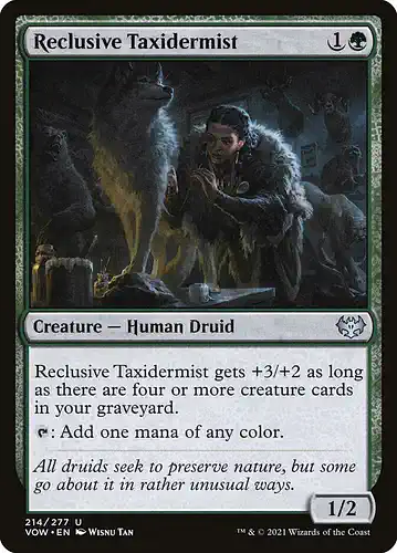 Reclusive Taxidermist - vow Spoiler