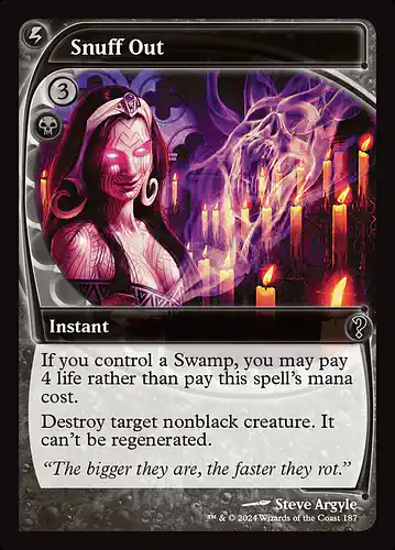 Snuff Out - mb2 Spoiler