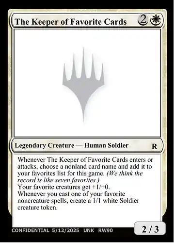 The Keeper of Favorite Cards - unk Spoiler
