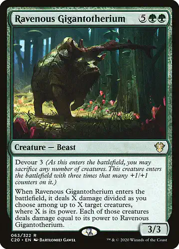 Ravenous Gigantotherium - c20 Spoiler