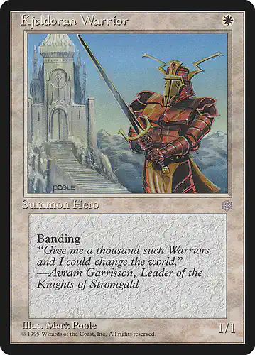 Kjeldoran Warrior - ice Spoiler