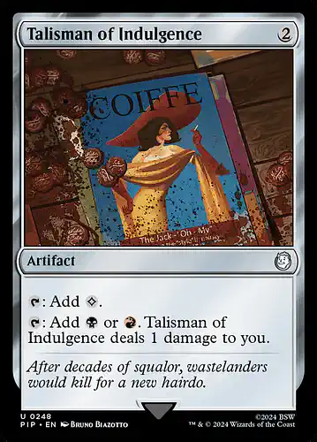 Talisman of Indulgence - pip Spoiler