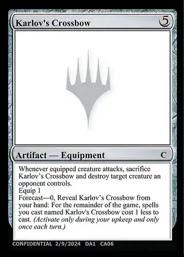 Karlov's Crossbow - unk Spoiler