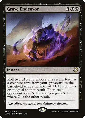 Grave Endeavor - afc Spoiler