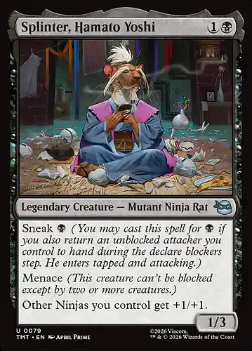Splinter, Hamato Yoshi - tmt Spoiler