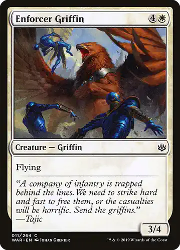 Enforcer Griffin - war Spoiler