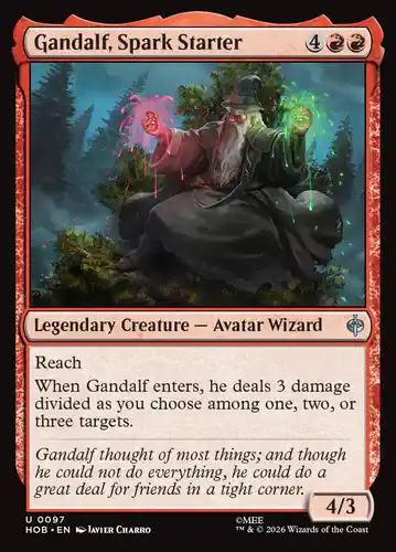 Gandalf, Spark Starter - hob Spoiler
