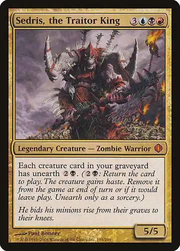 Sedris, the Traitor King - ala Spoiler