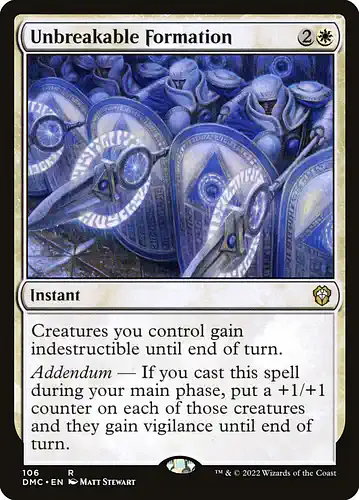 Unbreakable Formation - dmc Spoiler