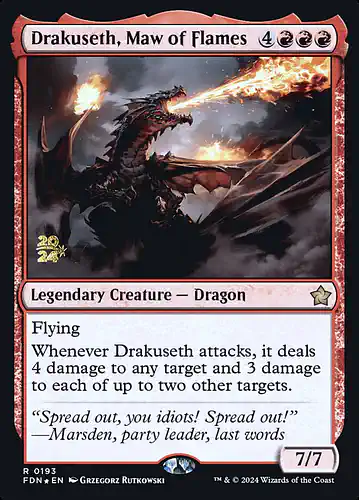 Drakuseth, Maw of Flames - fdn Spoiler