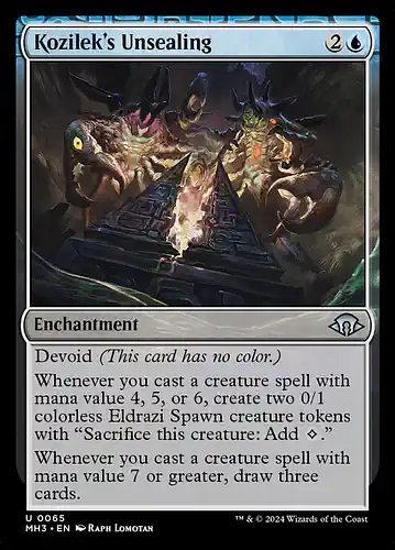 Kozilek's Unsealing - mh3 Spoiler