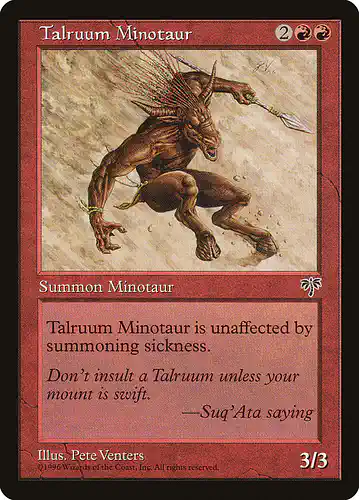 Talruum Minotaur - mir Spoiler