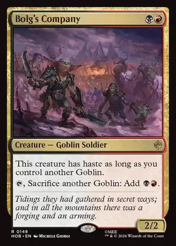 Bolg's Company - hob Spoiler