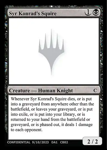 Syr Konrad's Squire - unk Spoiler