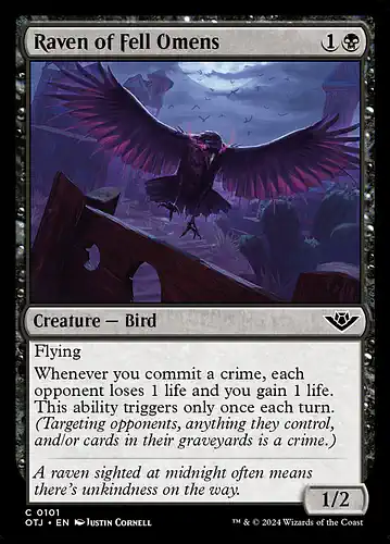 Raven of Fell Omens - otj Spoiler