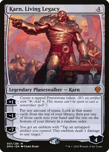 Karn, Living Legacy - dmu Spoiler