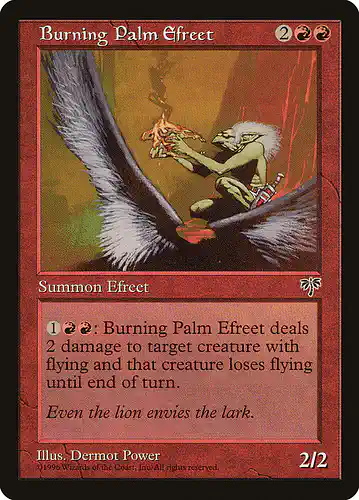 Burning Palm Efreet - mir Spoiler