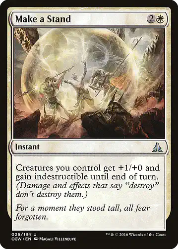 Make a Stand - ogw Spoiler