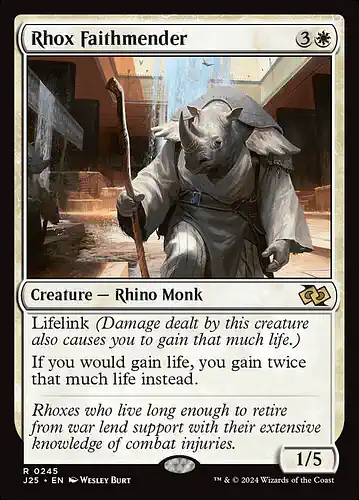 Rhox Faithmender - j25 Spoiler