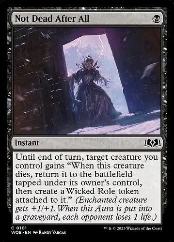 Not Dead After All - woe Spoiler