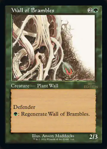 Wall of Brambles - 30a Spoiler