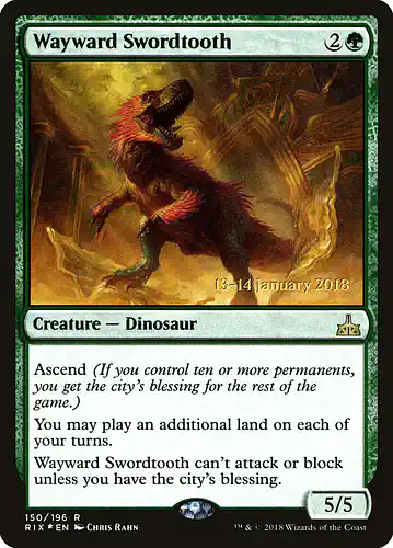 Wayward Swordtooth - rix Spoiler