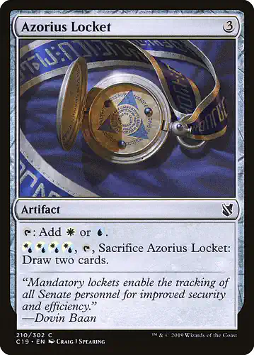 Azorius Locket - c19 Spoiler