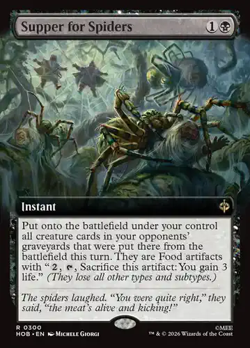 Supper for Spiders - hob Spoiler