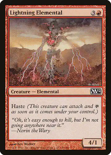 Lightning Elemental - m12 Spoiler