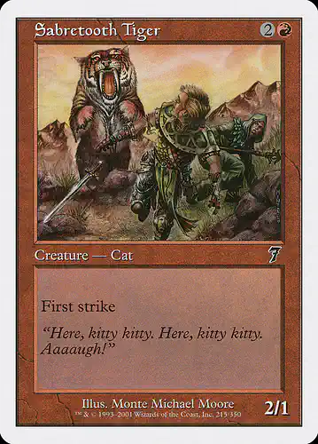 Sabretooth Tiger - 7ed Spoiler