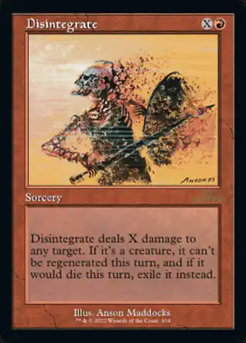 Disintegrate - 30a Spoiler