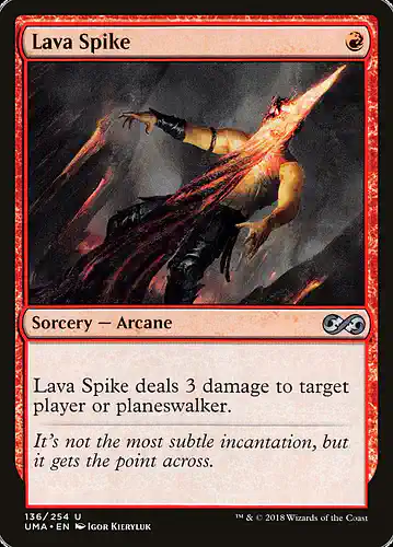 Lava Spike - uma Spoiler