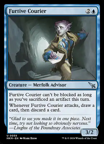Furtive Courier - mkm Spoiler