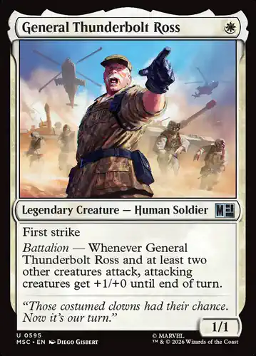 General Thunderbolt Ross - msc Spoiler