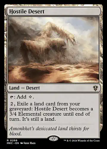 Hostile Desert - mkc Spoiler