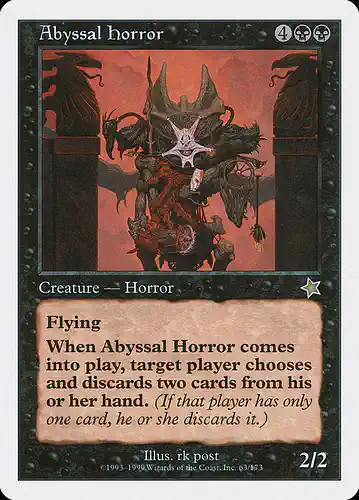 Abyssal Horror - s99 Spoiler