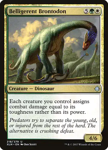 Belligerent Brontodon - xln Spoiler