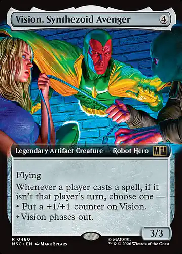Vision, Synthezoid Avenger - msc Spoiler