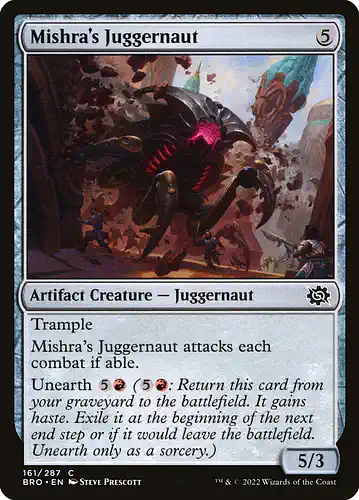 Mishra's Juggernaut - bro Spoiler