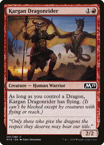 Kargan Dragonrider - m19 Spoiler