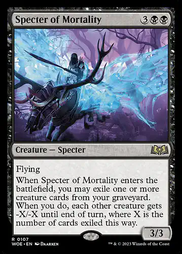 Specter of Mortality - woe Spoiler