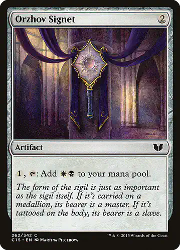 Orzhov Signet - c15 Spoiler