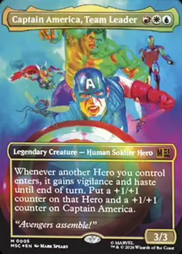 Captain America, Team Leader - msc Spoiler