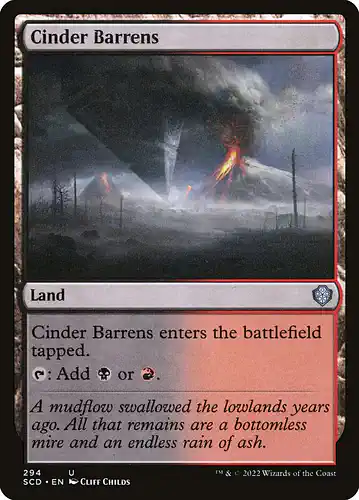 Cinder Barrens - scd Spoiler