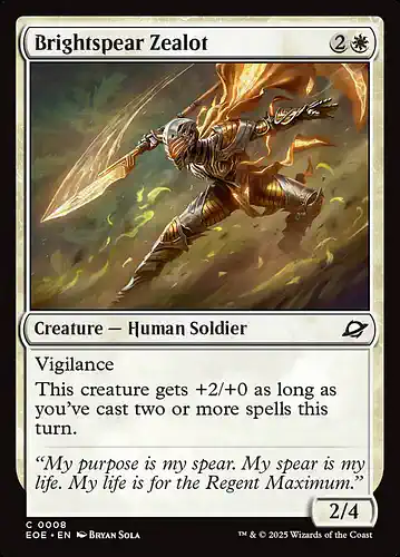 Brightspear Zealot - eoe Spoiler